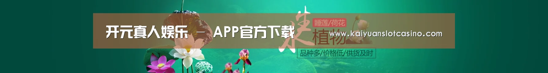 鲜花水草花卉网站模板